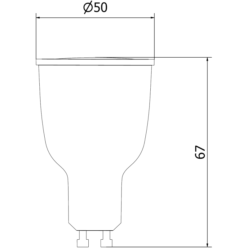 Mexen Nova Ampoule LED GU10, 12W, Neutre - 4000K, 1260 lm - L108-GU10-1240-01