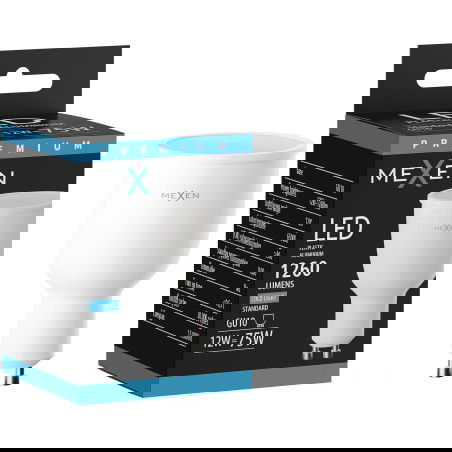 Mexen Nova Ampoule LED GU10, 12W, Froid - 6500K, 1260 lm - L108-GU10-1265-01