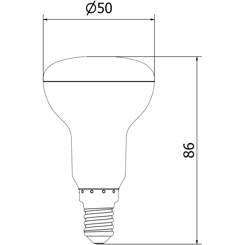 Mexen Nova Ampoule LED E14, R50, 3W, Neutre - 4000K, 315 lm - L103-E14-0340-01