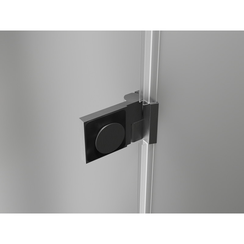 Mexen Lunar-B porte de douche pivotante gauche 50 cm, transparent, gris fusil brossé - 832-050-000-66-00-L