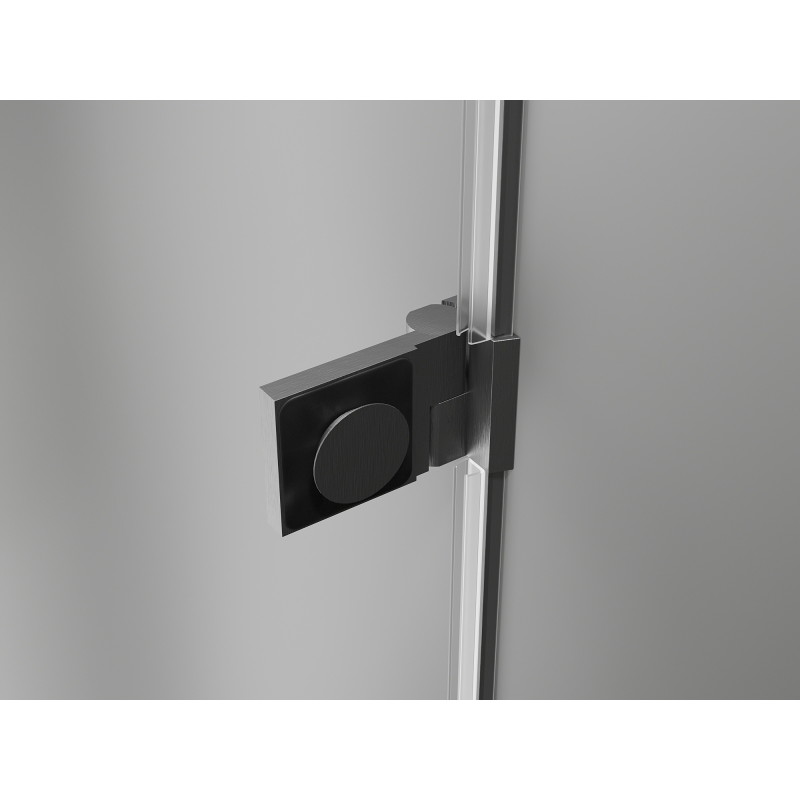 Mexen Lunar-B porte de douche pivotante gauche 50 cm, transparent, gris fusil brossé - 832-050-000-66-00-L
