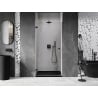 Mexen Lunar-B porte de douche pivotante gauche 45 cm, transparent, noir - 832-045-000-70-00-L