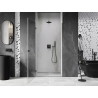 Mexen Lunar-B porte de douche pivotante gauche 45 cm, transparent, noir - 832-045-000-70-00-L