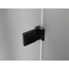 Mexen Lunar-B porte de douche pivotante gauche 45 cm, transparent, noir - 832-045-000-70-00-L