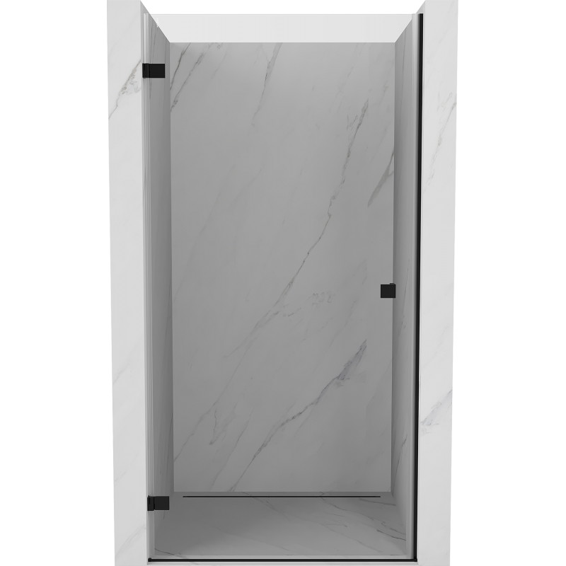 Mexen Lunar-B porte de douche pivotante gauche 45 cm, transparent, noir - 832-045-000-70-00-L