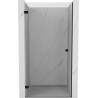 Mexen Lunar-B porte de douche pivotante gauche 45 cm, transparent, noir - 832-045-000-70-00-L