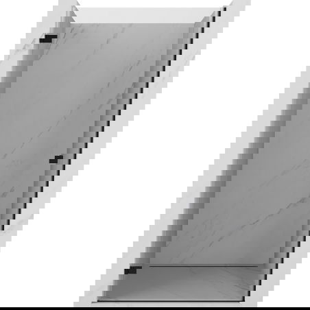 Mexen Lunar-B porte de douche battante gauche 55 cm, transparente, noire - 832-055-000-70-00-L