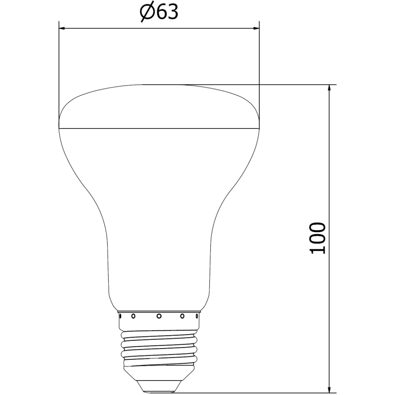 Mexen Nova Ampoule LED E27, R63, 8W, Froide - 6500K, 840 lm - L104-E27-0865-01