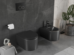 Mexen Sofia bidet mural, noir mat - 35544885