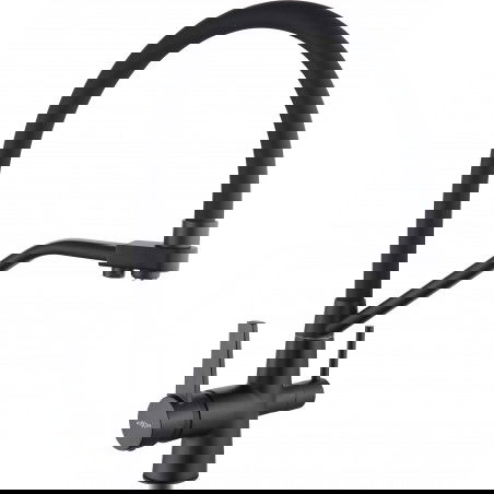Mexen Duo robinet de cuisine, noir - 671701-70