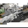 Mexen Leo évier en granit à 1 cuve avec égouttoir 900 x 500 mm, Noir moucheté, siphon Noir - 6501901010-76-B