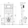 Mexen kit encastré WC bâti-support Fenix Slim avec cuvette WC Teo, blanc brillant - 6103385XX00