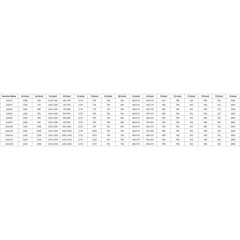 Mexen Lunar L Duo cabine de douche pivotante droite 120 x 110 cm, transparent, blanc - 834L-120P-110L-20-00