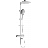 Mexen CQ22 ensemble baignoire-douche avec pomme de douche et robinet thermostatique, chrome - 779102295-00