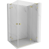 Mexen Lunar L Duo cabine de douche pivotante droite 115 x 95 cm, transparent, or - 834L-115P-095L-50-00
