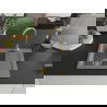 Mexen Enzo évier en granit à 1 cuve avec égouttoir 576 x 465 mm, Gris, siphon Or - 6506571005-71-G