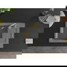 Mexen Enzo évier en granit à 1 cuve avec égouttoir 576 x 465 mm, Gris, siphon Or - 6506571005-71-G