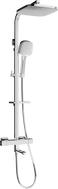 Mexen CQ33 ensemble bain-douche avec pommeau de douche et mitigeur thermostatique, chromé - 779103395-00
