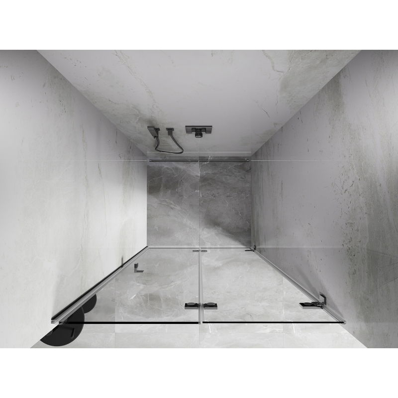 Mexen Lunar-F porte de douche pliante droite 55 cm, transparent, chrome - 836-055-000-01-00-P