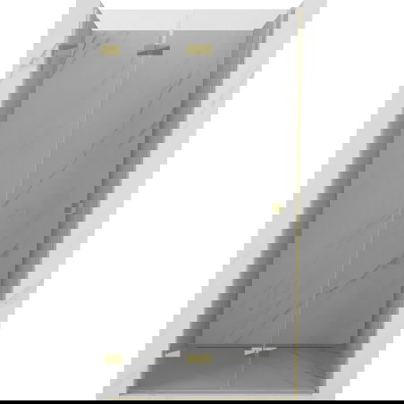 Mexen Lunar-F porte de douche pliante gauche 55 cm, transparente, dorée - 836-055-000-50-00-L