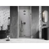 Mexen Lunar-F porte de douche pliante droite 50 cm, transparent, gris canon brossé - 836-050-000-66-00-P