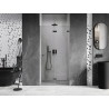 Mexen Lunar-F porte de douche pliante droite 50 cm, transparent, gris canon brossé - 836-050-000-66-00-P