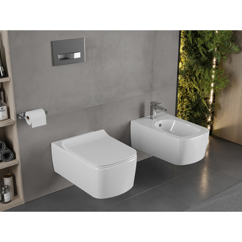 Mexen ensemble encastré bidet châssis Fenix B avec bidet York, blanc - 69935115500