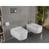 Mexen York ensemble encastré bidet cadre Fenix B avec bidet, blanc - 69935115500