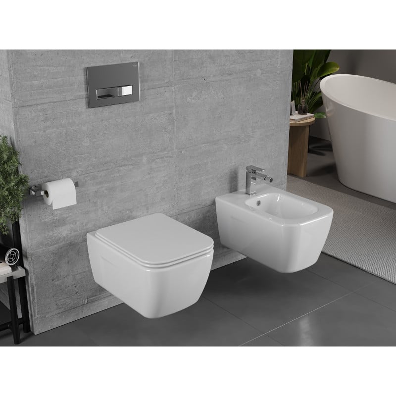 Mexen ensemble encastré pour bidet cadre Fenix B avec bidet Margo, blanc - 69935425100