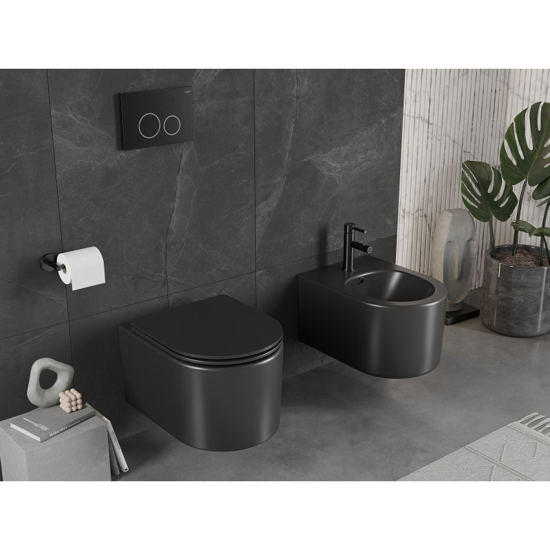Mexen Sofia ensemble encastré pour bidet cadre Fenix B avec bidet, noir mat - 69935544885