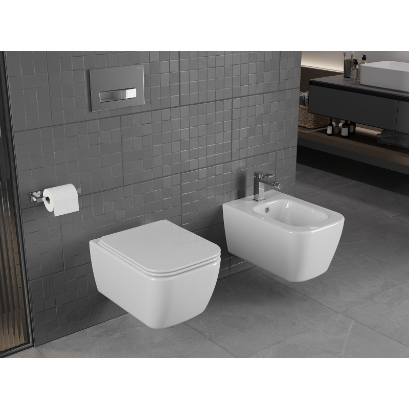 Mexen Stella ensemble encastré pour bidet cadre Fenix B avec bidet, blanc - 69935685100
