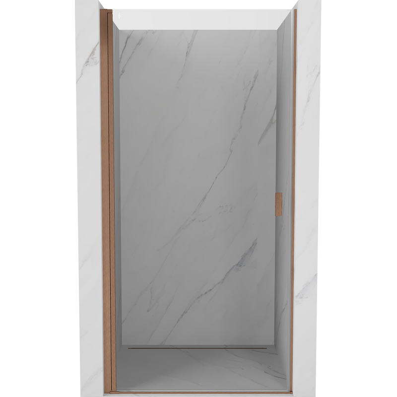 Mexen Mist-B porte de douche pivotante 55 cm, transparent, cuivre brossé - 8A2-055-000-65-00