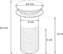 Mexen bonde clic-clac ronde, pierre grise - 79910-65