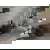 Ensemble encastré bidet cadre Fenix B avec bidet Carmen, noir mat - 69935884985