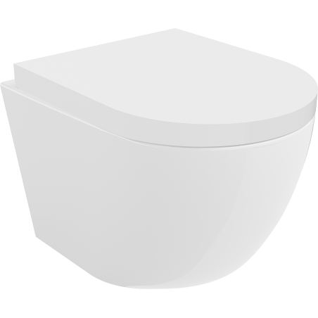 Mexen Lena bol de toilette dur Rimless siège à fermeture lente, duroplast, Blanc - 30220200