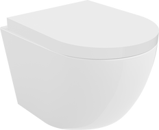 Mexen Lena cuvette WC sans rebord avec abattant à descente freinée, dure, duroplast, blanc brillant - 30220200