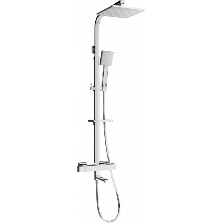 Mexen CQ45 ensemble bain-douche avec pomme de douche et mitigeur thermostatique, chromé - 779104595-00