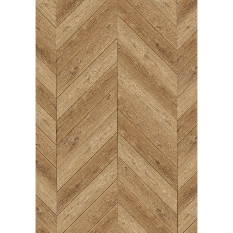 Mexen Sunset Hills panneaux vinyles chevron français 650 x 127 mm SPC 6,5 mm, sous-couche IPEX 1,5 mm, 4 V-Fuge, Chêne - F1282