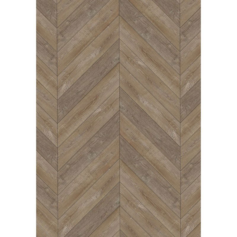 Mexen Worcester  panneaux vinyles motif chevron français 650 x 127 mm SPC 6,5 mm, sous-couche IPEX 1,5 mm, 4 V-joints, Chêne -