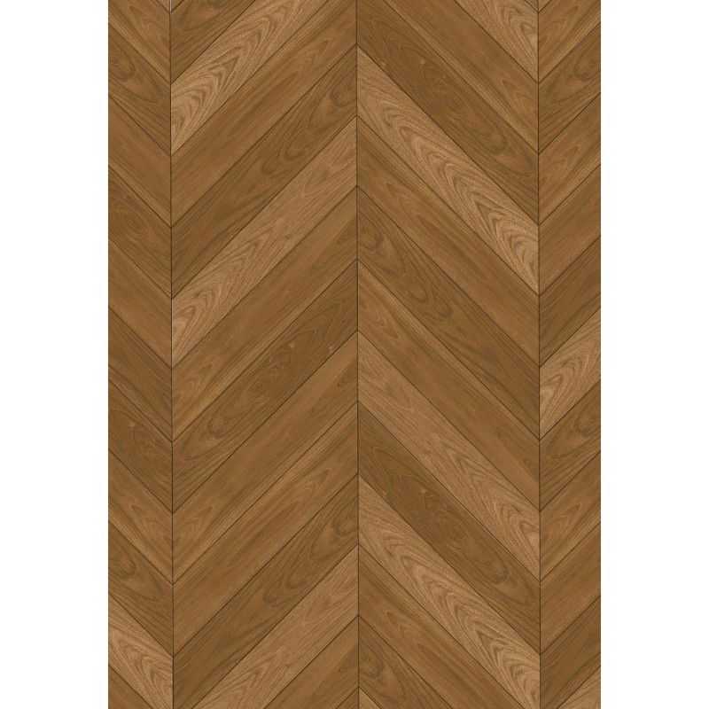 Mexen Overland Park panneaux en vinyle chevrons français 650 x 127 mm SPC 6,5 mm, sous-couche IPEX 1,5 mm, 4 V-Fuge, Jatoba -