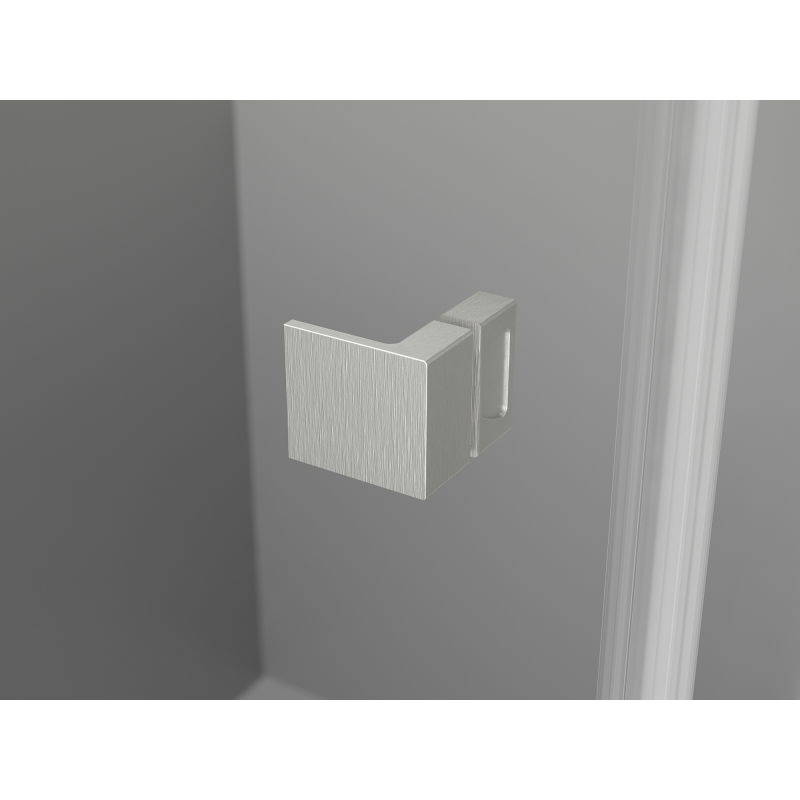 Mexen Lunar L Duo cabine de douche pivotante droite 105 x 100 cm, transparent, nickel brossé - 834L-105P-100L-97-00