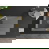 Mexen Cesar évier en granit à 1 cuve avec égouttoir 775 x 470 mm, Gris, siphon Or - 6514771010-71-G