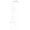 Mexen CQ49 ensemble bain-douche avec douche de tête et robinet thermostatique, blanc/or - 779104995-25