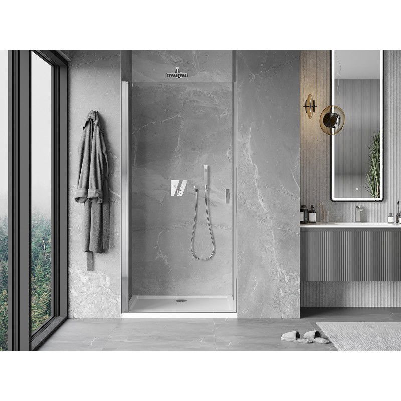 Mexen Mist-B porte de douche pivotante 75 cm, transparent, chrome - 8A2-075-000-01-00