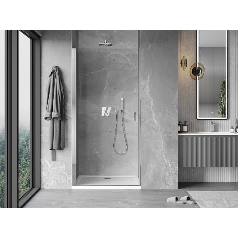 Mexen Mist-B porte de douche pivotante 80 cm, transparent, chrome - 8A2-080-000-01-00