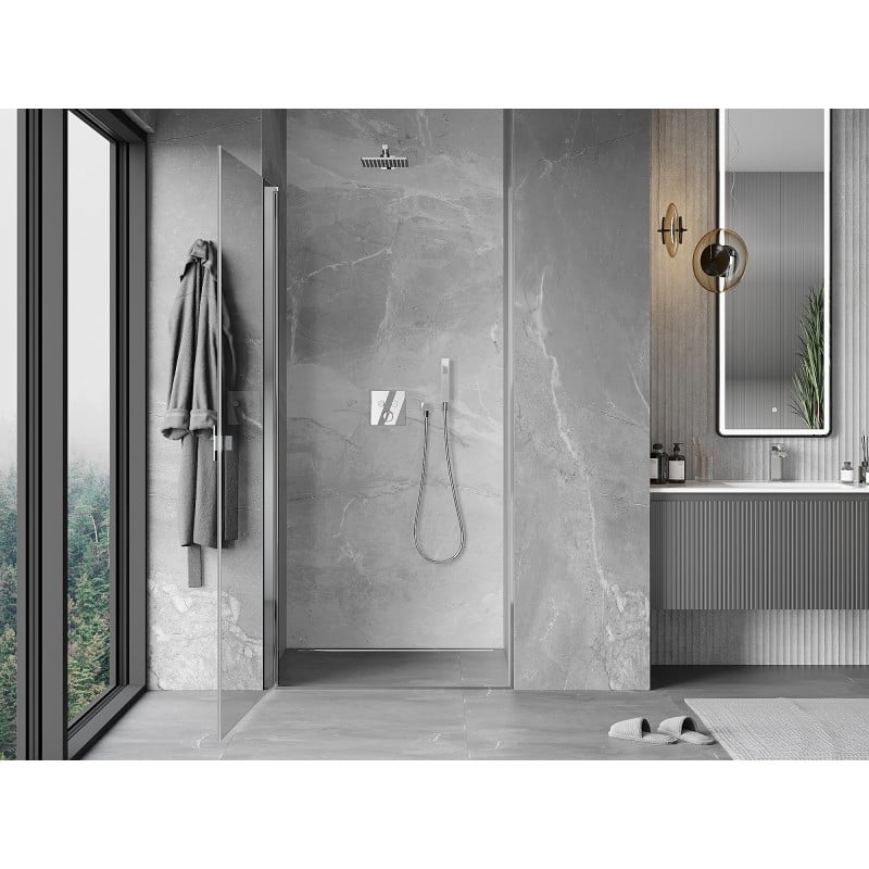 Mexen Mist-B porte de douche pivotante 80 cm, transparent, chrome - 8A2-080-000-01-00