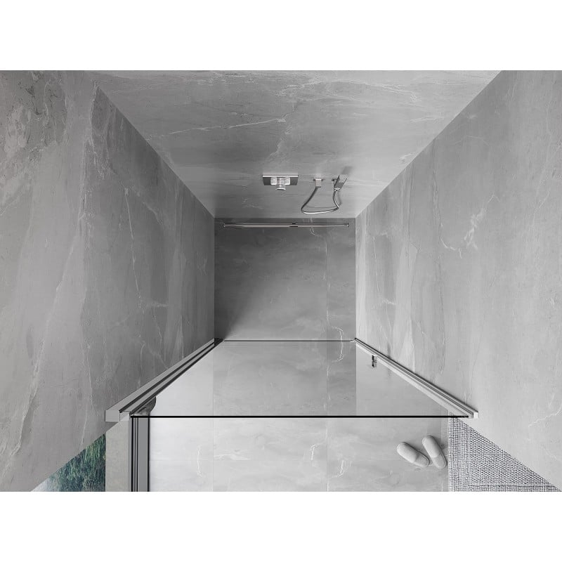 Mexen Mist-B porte de douche pivotante 85 cm, transparent, chrome - 8A2-085-000-01-00