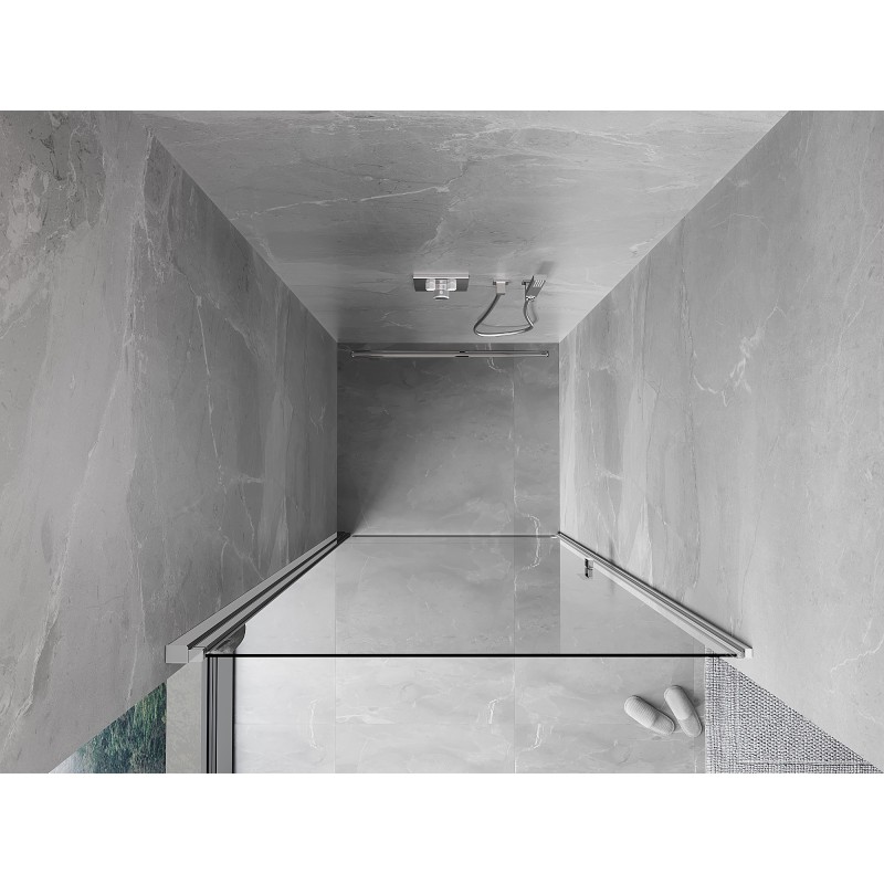Mexen Mist-B porte de douche pivotante 90 cm, transparent, chrome - 8A2-090-000-01-00