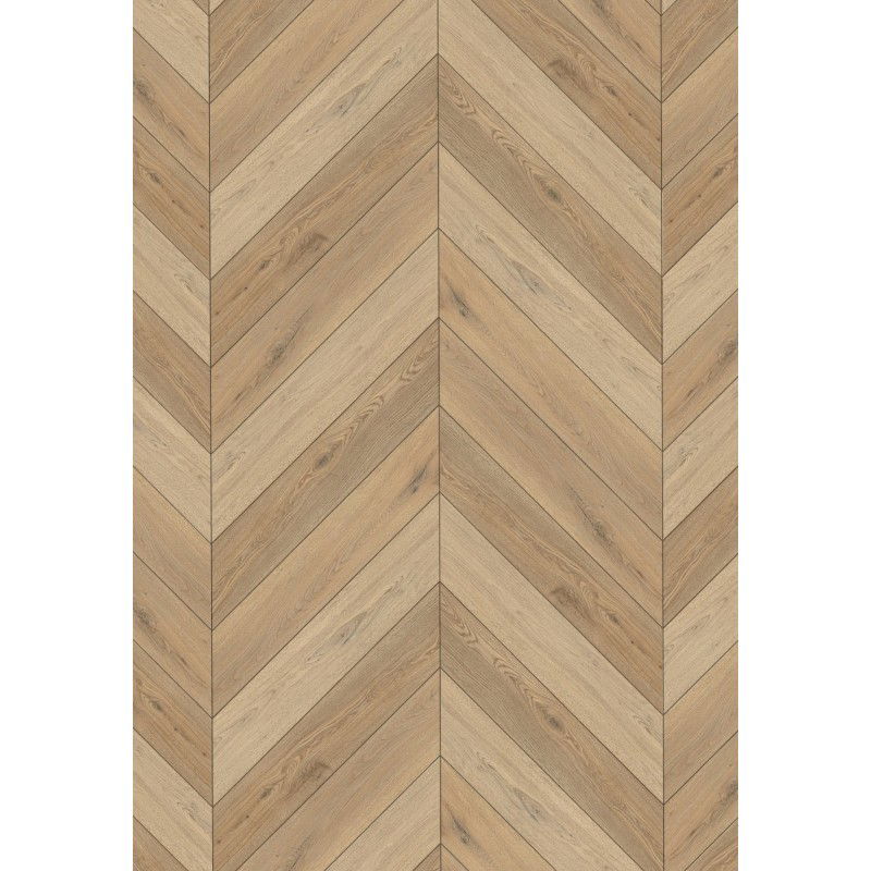 Mexen Rocky Mountain panneaux vinyles chevrons français 650 x 127 mm SPC 6,5 mm, sous-couche IPEX 1,5 mm, 4 V-Fuge, Chêne -