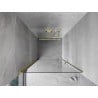 Mexen Mist-B porte de douche pivotante 75 cm, transparent, doré - 8A2-075-000-50-00